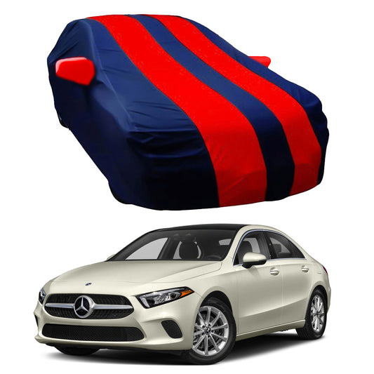 Oshotto Taffeta Car Body Cover with Mirror Pocket For Mercedes-Benz A-Class A-180 (2015-2019) (Red, Blue)