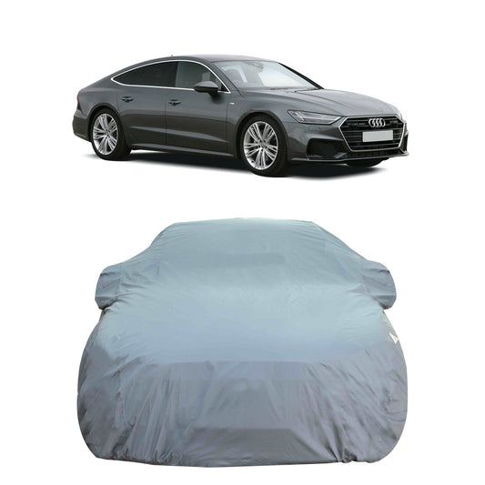 Oshotto Dark Grey 100% Anti Reflective, dustproof and Water Proof Car Body Cover with Mirror Pockets For Audi A7