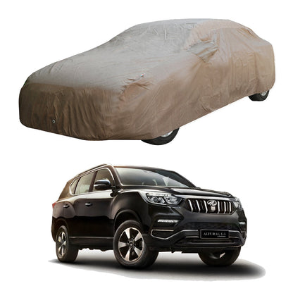 Oshotto Brown 100% Waterproof Car Body Cover with Mirror Pockets For Mahindra Alturas