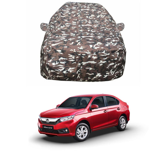 Oshotto Ranger Design Made of 100% Waterproof Car Body Cover with Mirror Pockets For Honda Amaze 2018-2023