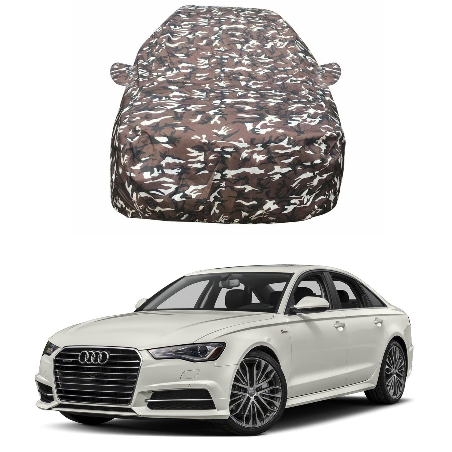 Oshotto Ranger Design Made of 100% Waterproof Fabric Multicolor Car Body Cover with Mirror Pockets For Audi A6