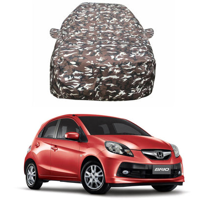 Oshotto Ranger Design Made of 100% Waterproof Fabric Car Body Cover with Mirror Pockets For Honda Brio
