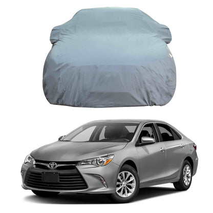 Oshotto Dark Grey 100% Anti Reflective, dustproof and Water Proof Car Body Cover with Mirror Pockets For Toyota Camry