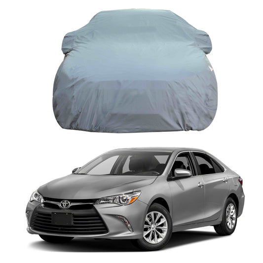 Oshotto Dark Grey 100% Anti Reflective, dustproof and Water Proof Car Body Cover with Mirror Pockets For Toyota Camry