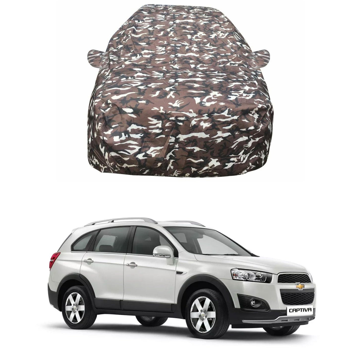 Oshotto Ranger Design Made of 100% Waterproof Fabric Car Body Cover with Mirror Pocket For Chevrolet Captiva