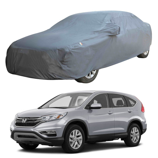 Oshotto Dark Grey 100% Anti Reflective, dustproof and Water Proof Car Body Cover with Mirror Pockets For Honda CR-V All Models