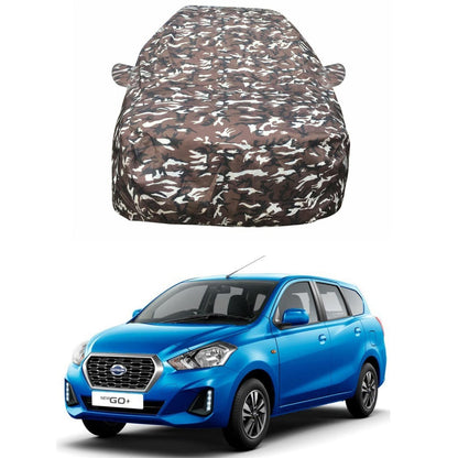 Oshotto Ranger Design Made of 100% Waterproof Fabric Car Body Cover with Mirror Pocket For Datsun Go Plus