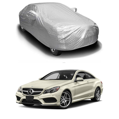 Oshotto Spyro Silver Anti Reflective, dustproof and Water Proof Car Body Cover with Mirror Pockets For Mercedes Benz E-Class (2010-2016)