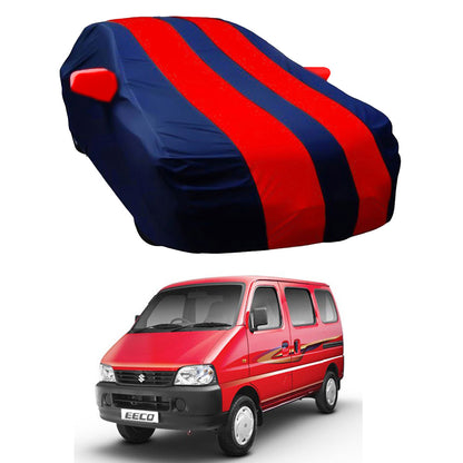 Oshotto Taffeta Car Body Cover with Mirror Pocket For Maruti Suzuki Eeco (Red, Blue)