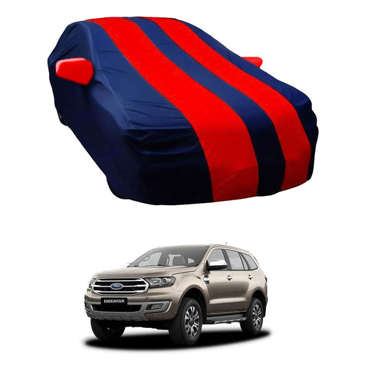 Oshotto Taffeta Car Body Cover with Mirror Pocket For New Endeavour (Red, Blue)