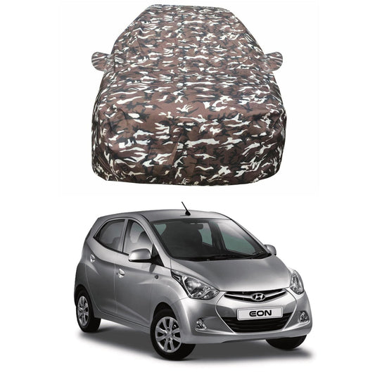 Oshotto Ranger Design Made of 100% Waterproof Fabric Car Body Cover with Mirror Pockets For Hyundai Eon