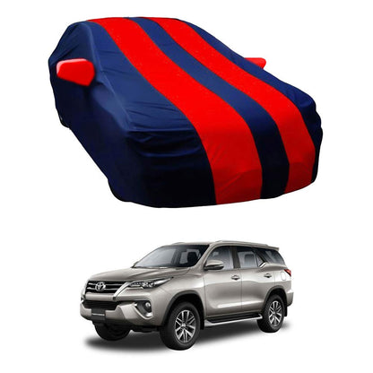 Oshotto Taffeta Car Body Cover with Mirror Pocket For Toyota Fortuner (Red, Blue)