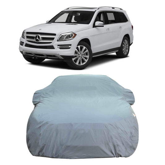 Oshotto Dark Grey 100% Anti Reflective, dustproof and Water Proof Car Body Cover with Mirror Pockets For Mercedes Benz GL/GLS (7 Seater)