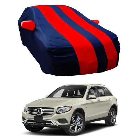 Oshotto Taffeta Car Body Cover with Mirror Pocket For Mercedes Benz GLC (Red, Blue)