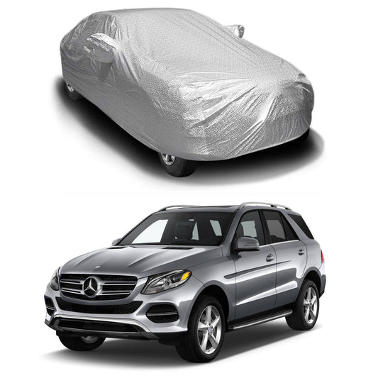 Oshotto Spyro Silver Anti Reflective, dustproof and Water Proof Car Body Cover with Mirror Pockets For Mercedes Benz GLE