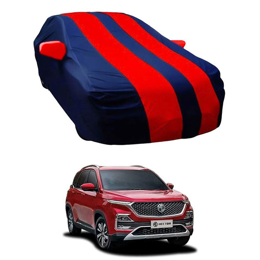 Oshotto Taffeta Car Body Cover with Mirror Pocket For MG Hector (Red, Blue)