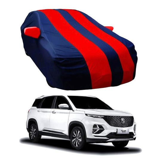 Oshotto Taffeta Car Body Cover with Mirror Pocket For MG Hector Plus (Red, Blue)