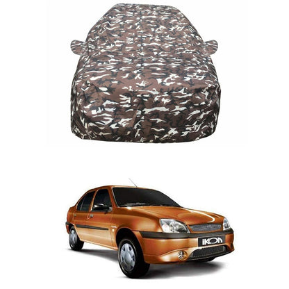 Oshotto Ranger Design Made of 100% Waterproof Fabric Multicolor Car Body Cover with Mirror Pocket For Ford Ikon