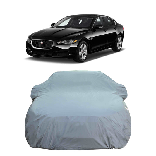 Oshotto Dark Grey 100% Anti Reflective, dustproof and Water Proof Car Body Cover with Mirror Pockets For Jaguar XE