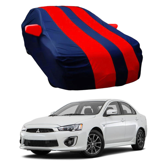 Oshotto Taffeta Car Body Cover with Mirror Pocket For Mitsubishi Lancer/Cedia (Red, Blue)