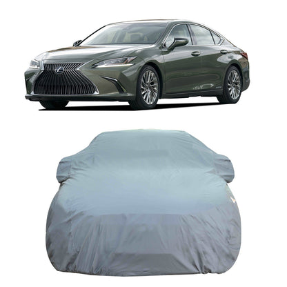 Oshotto Dark Grey 100% Anti Reflective, dustproof and Water Proof Car Body Cover with Mirror Pockets For Lexus ES