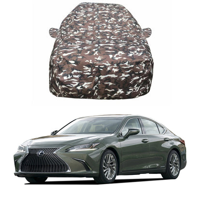 Oshotto Ranger Design Made of 100% Waterproof Fabric Multicolor Car Body Cover with Mirror Pockets For Lexus ES