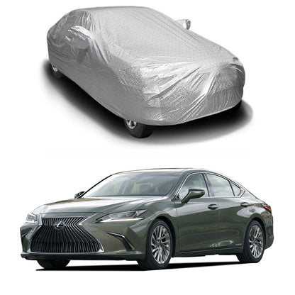 Oshotto Spyro Silver Anti Reflective, dustproof and Water Proof Car Body Cover with Mirror Pockets For Lexus ES