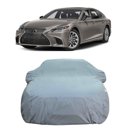 Oshotto Dark Grey 100% Anti Reflective, dustproof and Water Proof Car Body Cover with Mirror Pockets For Lexus LS