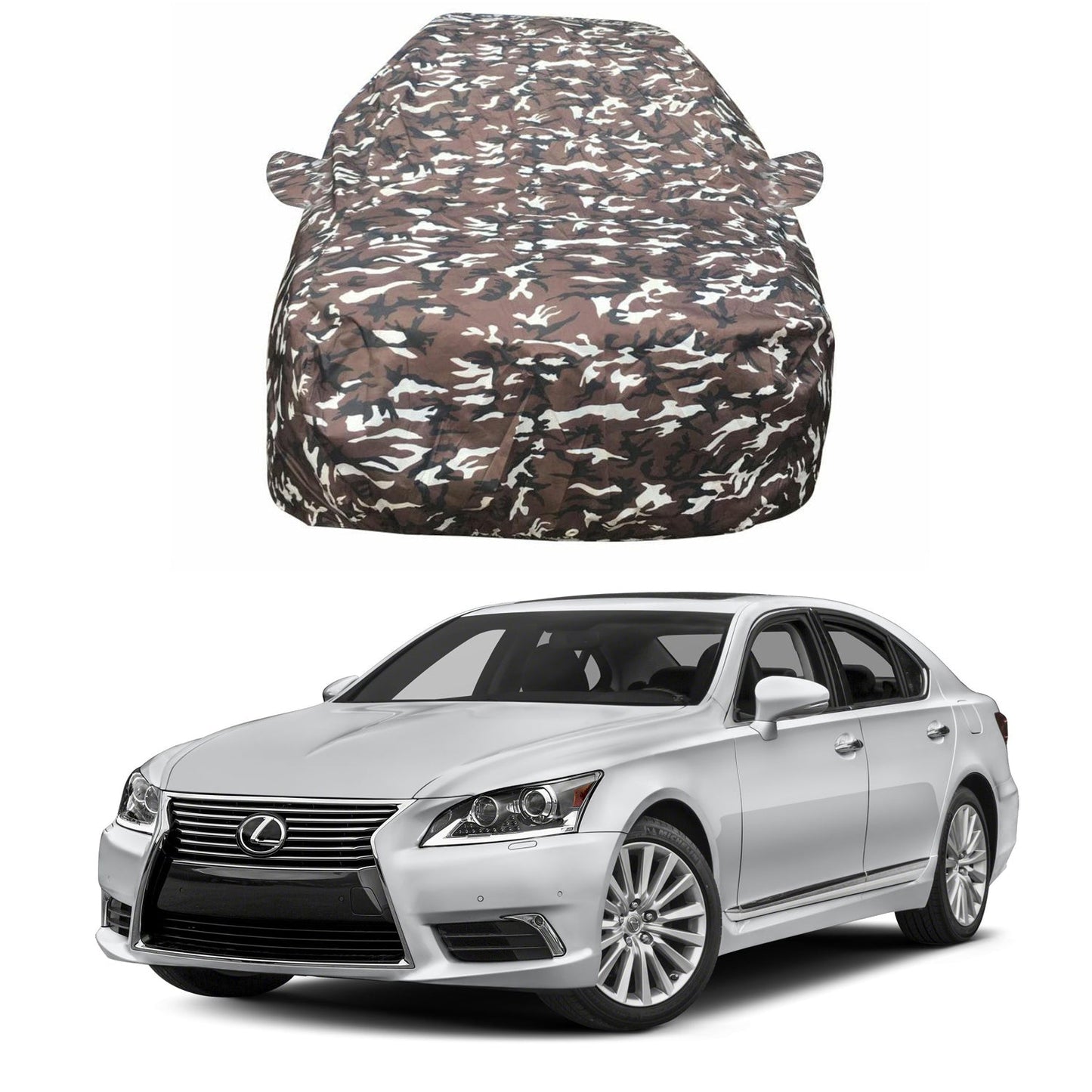 Oshotto Ranger Design Made of 100% Waterproof Fabric Car Body Cover with Mirror Pockets For Lexus LS