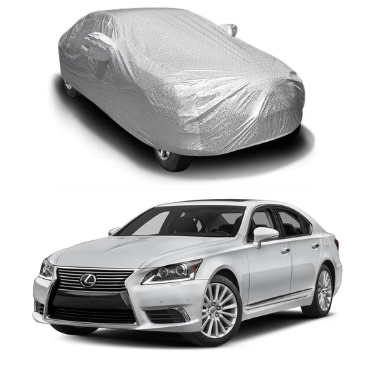 Oshotto Spyro Silver Anti Reflective, dustproof and Water Proof Car Body Cover with Mirror Pockets For Lexus LS