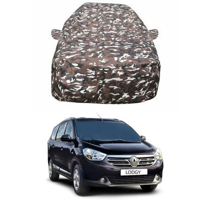Oshotto Ranger Design Made of 100% Waterproof Fabric Multicolor Car Body Cover with Mirror Pockets For Renault Lodgy