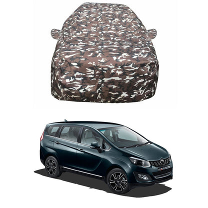 Oshotto Ranger Design Made of 100% Waterproof Fabric Car Body Cover with Mirror Pockets For Mahindra Marazzo