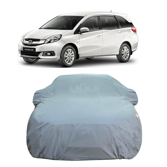 Oshotto Dark Grey 100% Anti Reflective, dustproof and Water Proof Car Body Cover with Mirror Pockets For Honda Mobilio/BR-V