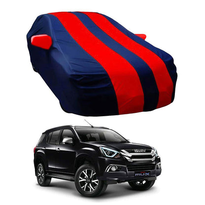 Oshotto Taffeta Car Body Cover with Mirror Pocket For Isuzu MU7 (Red, Blue)