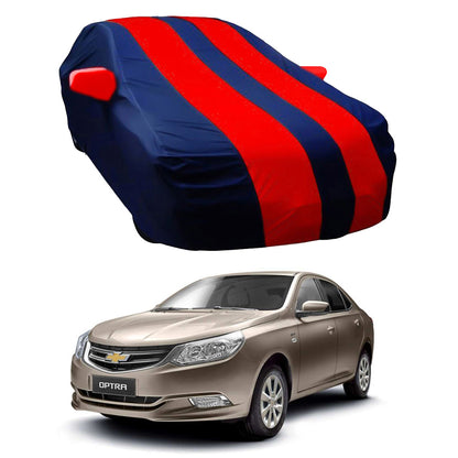 Oshotto Taffeta Car Body Cover with Mirror Pocket For Chevrolet Optra (Red, Blue)