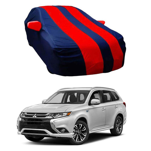 Oshotto Taffeta Car Body Cover with Mirror Pocket For Mitsubishi Outlander (Red, Blue)