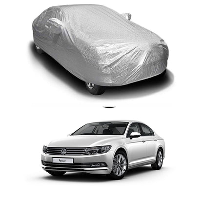 Oshotto Spyro Silver Anti Reflective, dustproof and Water Proof Car Body Cover with Mirror Pockets For Volkswagen Passat