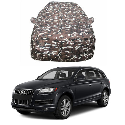 Oshotto Ranger Design Made of 100% Waterproof Fabric Multicolor Car Body Cover with Mirror Pockets For Audi Q7 (2018-2023)