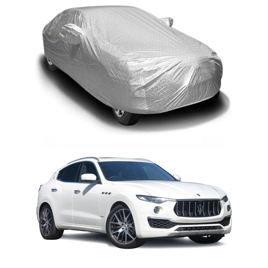 Oshotto Spyro Silver Anti Reflective, dustproof and Water Proof Car Body Cover with Mirror Pockets For Maserati Levante