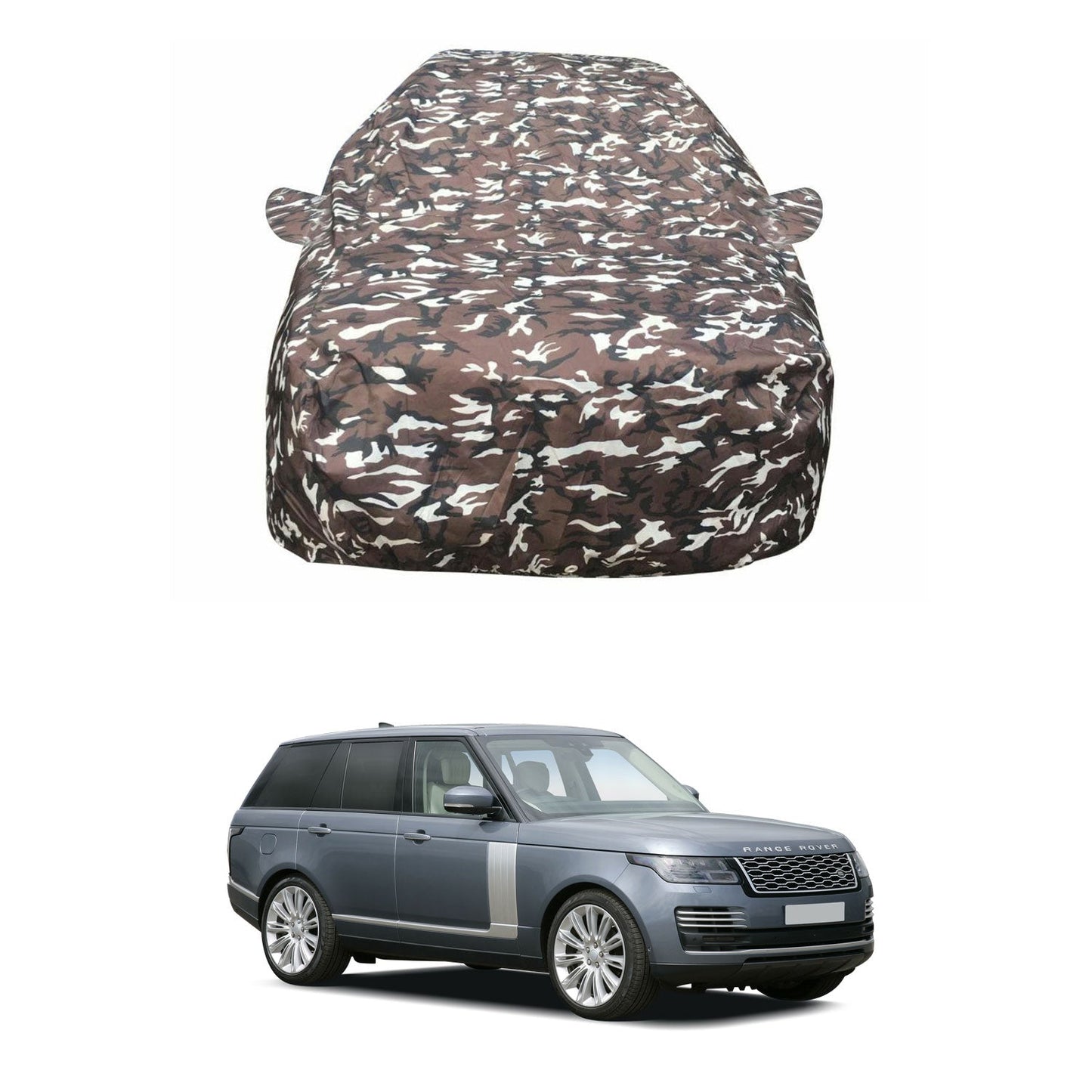 Oshotto Ranger Design Made of 100% Waterproof Fabric Car Body Cover with Mirror Pockets For Range Rover Vogue