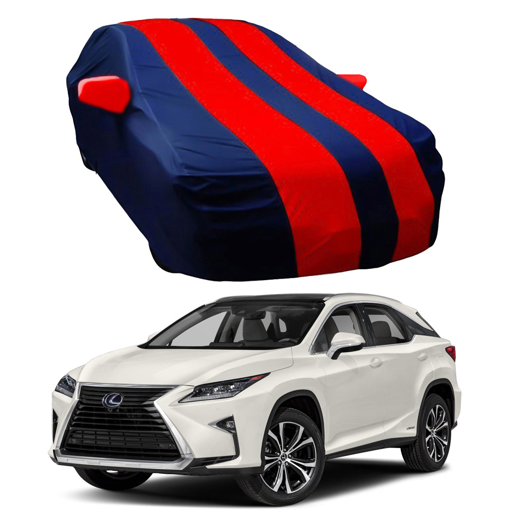 Oshotto Taffeta Car Body Cover with Mirror Pocket For Lexus RX (Red, Blue)