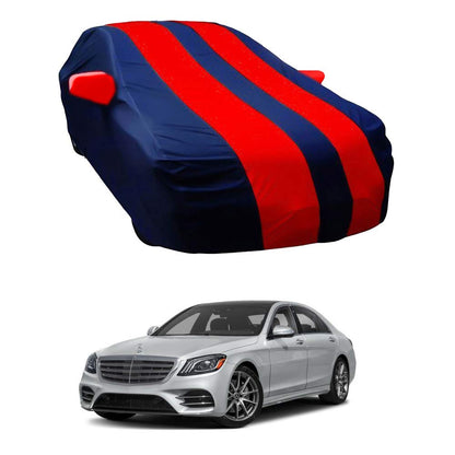 Oshotto Taffeta Car Body Cover with Mirror Pocket For Mercedes Benz S Class (Red, Blue)