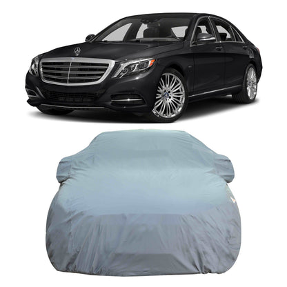 Oshotto Dark Grey 100% Anti Reflective, dustproof and Water Proof Car Body Cover with Mirror Pockets For Mercedes Benz S-Class-All Models