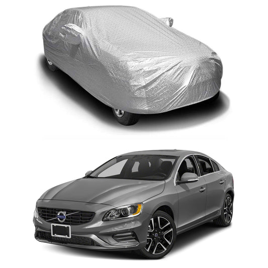 Oshotto Spyro Silver Anti Reflective, dustproof and Water Proof Car Body Cover with Mirror Pockets For Volvo S-60