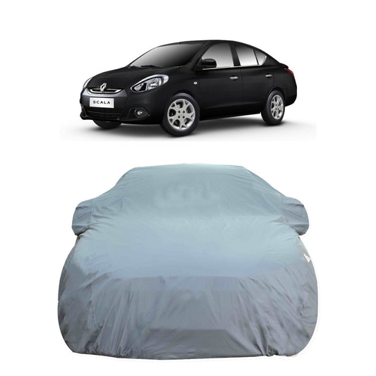 Oshotto Dark Grey 100% Anti Reflective, dustproof and Water Proof Car Body Cover with Mirror Pocket For Renault Scala/Fluence