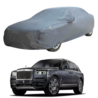 Oshotto Dark Grey 100% Anti Reflective, dustproof and Water Proof Car Body Cover with Mirror Pockets For Rolls Royce Cullinan