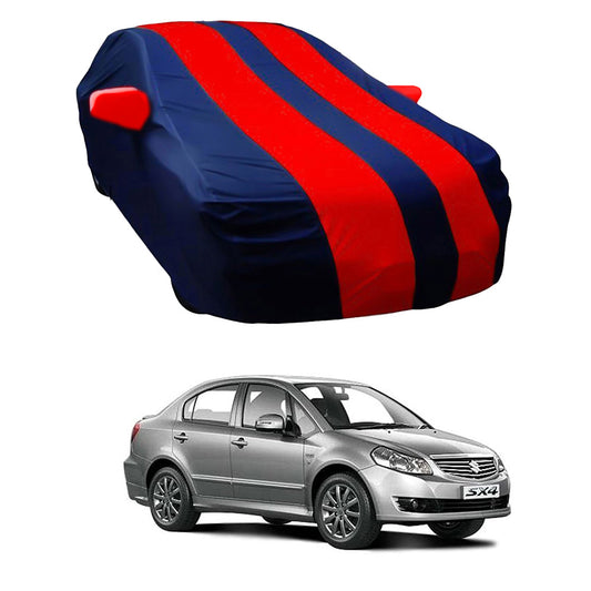 Oshotto Taffeta Car Body Cover with Mirror Pocket For Maruti Suzuki Sx4 (Red, Blue)