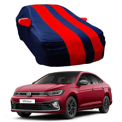 Oshotto Taffeta Car Body Cover with Mirror Pocket For Volkswagen Virtus