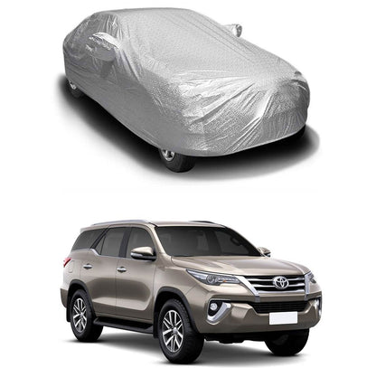 Oshotto Spyro Silver Anti Reflective, dustproof and Water Proof Car Body Cover with Mirror Pockets For Toyota Urban Cruiser
