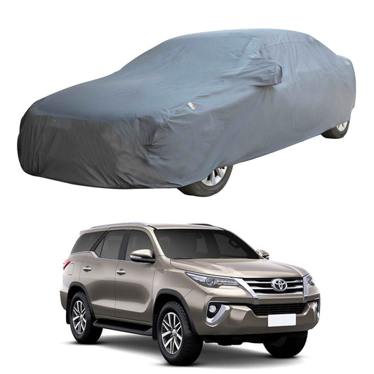 Oshotto Dark Grey 100% Anti Reflective, dustproof and Water Proof Car Body Cover with Mirror Pockets For Toyota Urban Cruiser